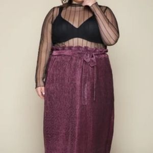 Premme paperbag waist skirt